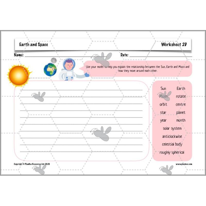 PlanBee Earth and Space Year 5 Science Planning by PlanBee