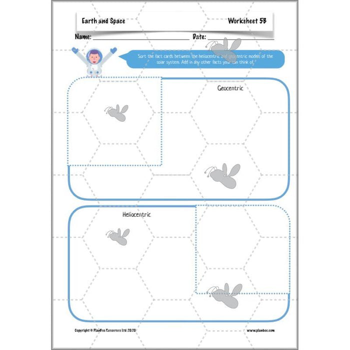 PlanBee Earth and Space Year 5 Science Planning by PlanBee