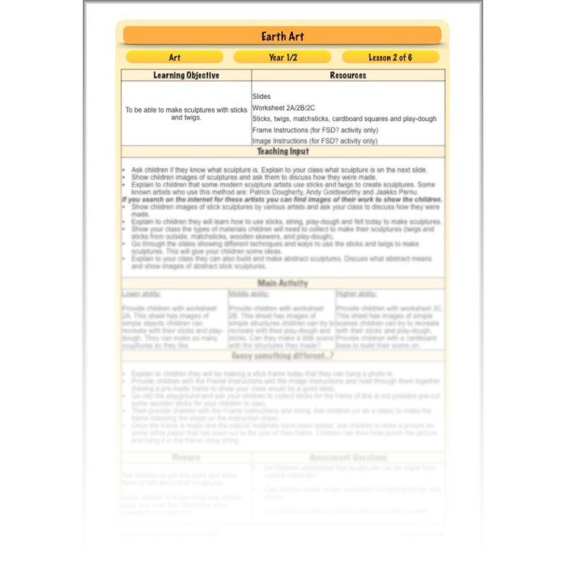 PlanBee Earth Art KS1 Nature Art for Kids by PlanBee