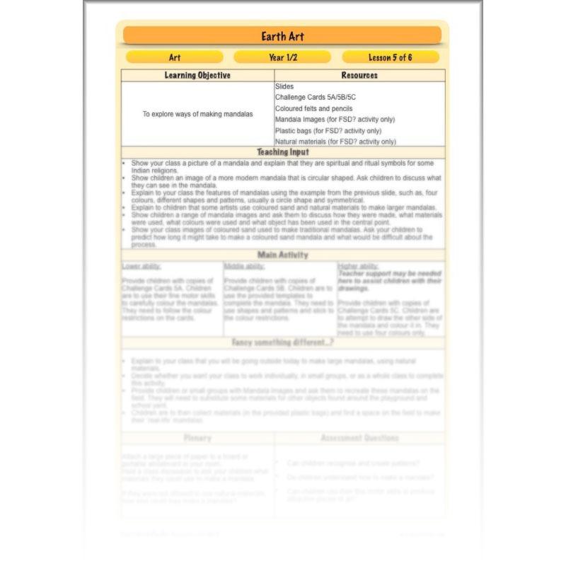 PlanBee Earth Art KS1 Nature Art for Kids by PlanBee