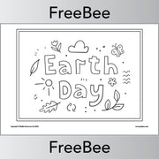 PlanBee FREE Earth Day Colouring Pages by PlanBee