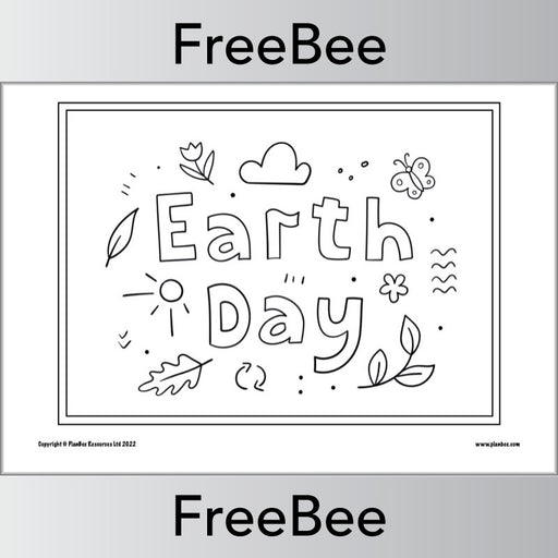 FREE Earth Day Colouring Pages by PlanBee