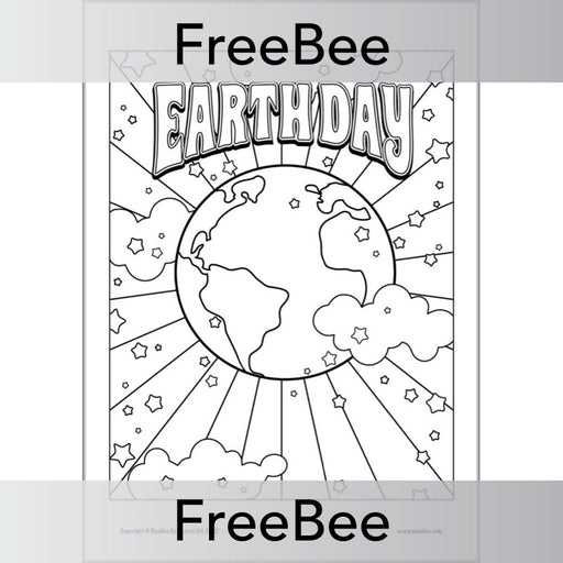 FREE Earth Day Colouring Pages by PlanBee
