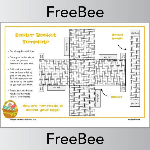 Free Easter Basket Template KS1 | PlanBee Resource