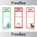 PlanBee Editable Christmas Bookmarks | PlanBee FreeBees
