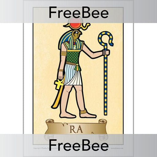 PlanBee FREE RA Ancient Egyptian Gods KS2 Posters 
