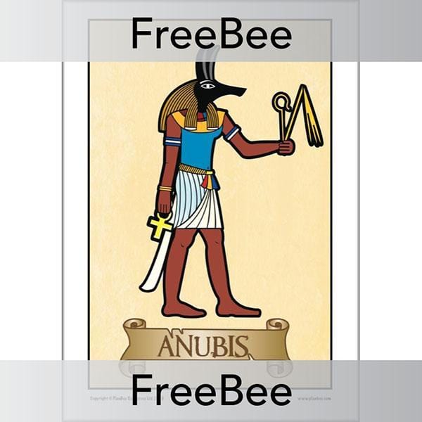 PlanBee FREE ANUBIS Ancient Egyptian Gods KS2 Posters 