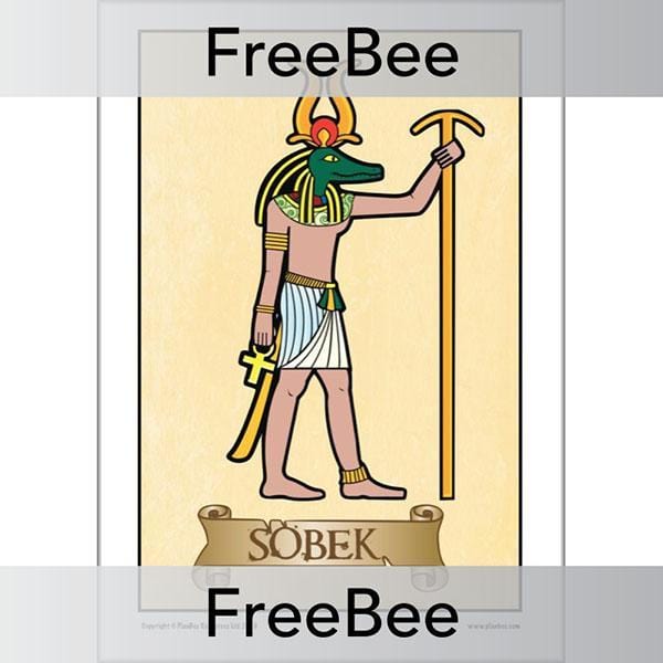 PlanBee FREE SOBEK Ancient Egyptian Gods KS2 Posters 