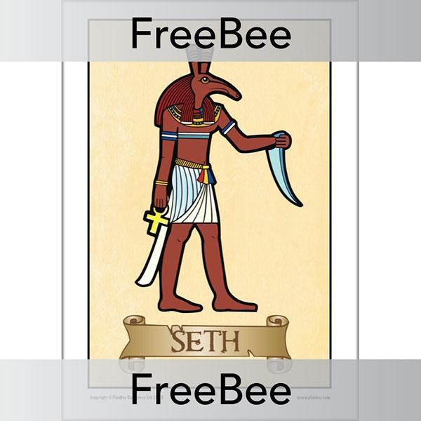 PlanBee FREE SETH Ancient Egyptian Gods KS2 Posters 