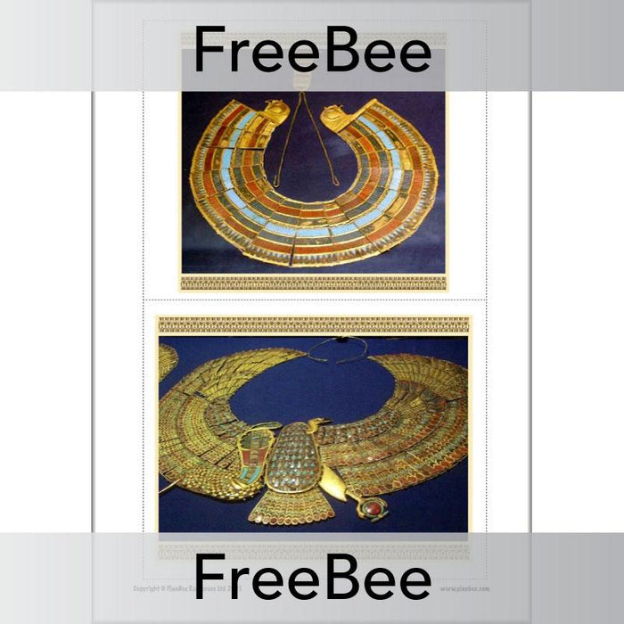 PlanBee Free Egyptian Necklace Picture Cards by PlanBee