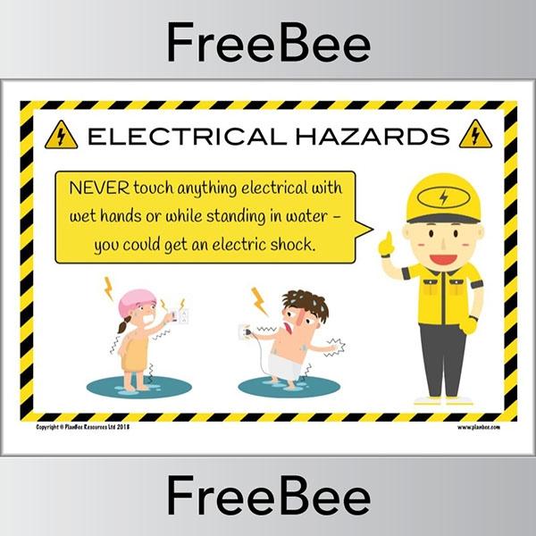 PlanBee FREE Electrical Hazards Posters by PlanBee