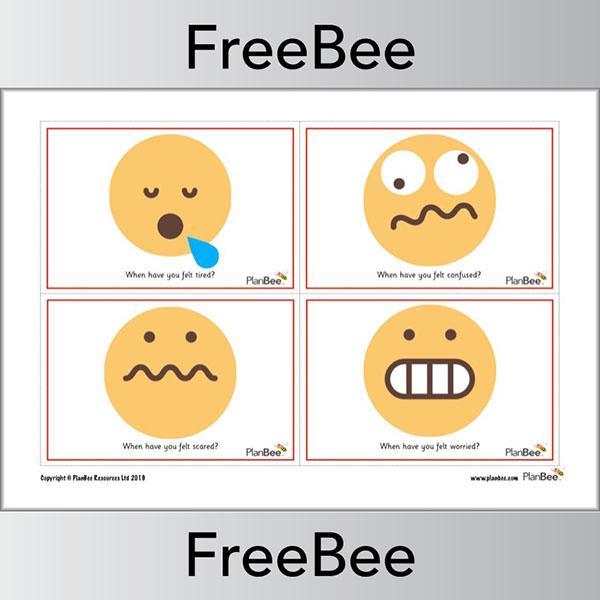 PlanBee Free printable emojis emotion faces by PlanBee