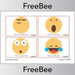 PlanBee Free printable emojis emotion faces by PlanBee