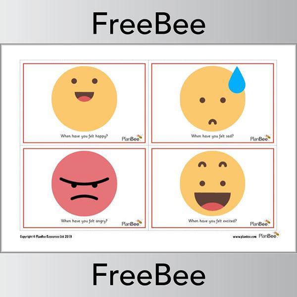 PlanBee Free printable emojis emotion faces by PlanBee