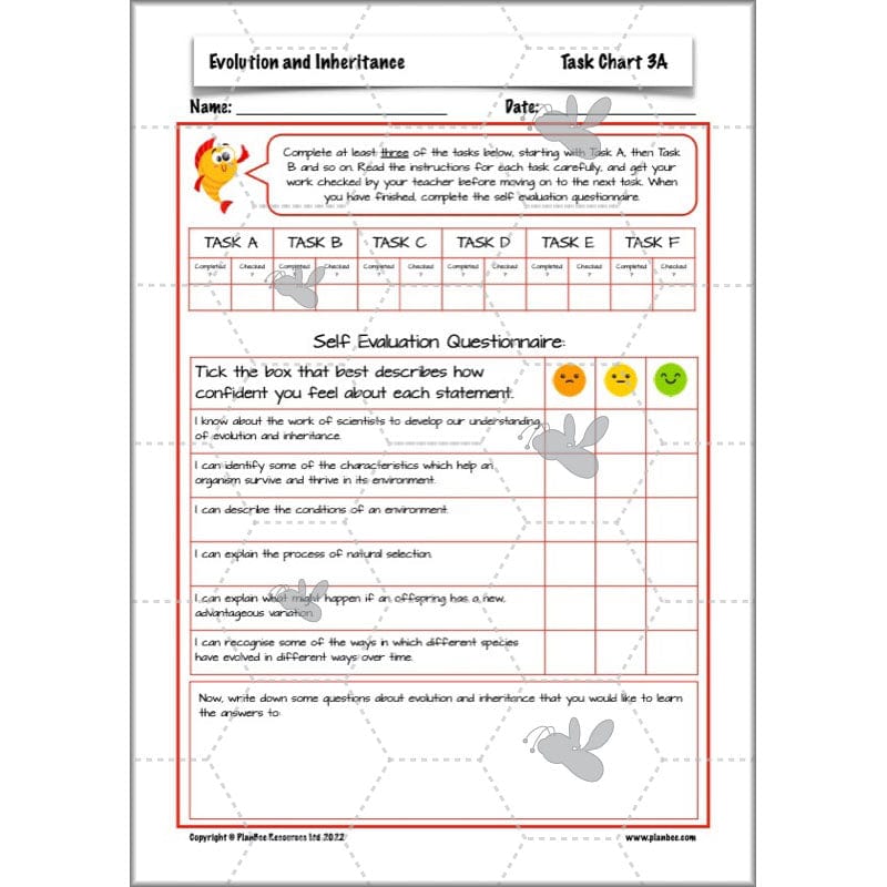 PlanBee Evolution and Inheritance KS2 | Year 6 Science by PlanBee
