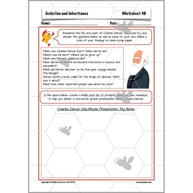 PlanBee Evolution and Inheritance KS2 | Year 6 Science by PlanBee