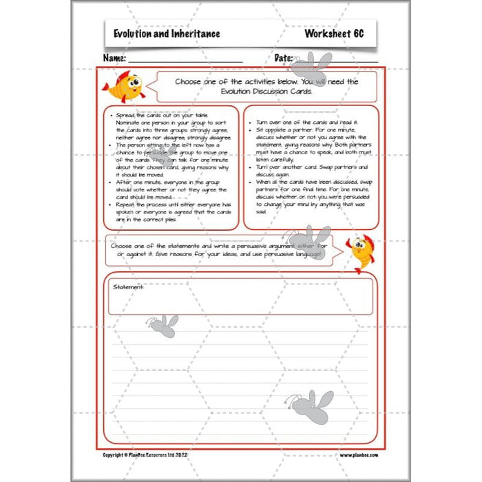 PlanBee Evolution and Inheritance KS2 | Year 6 Science by PlanBee
