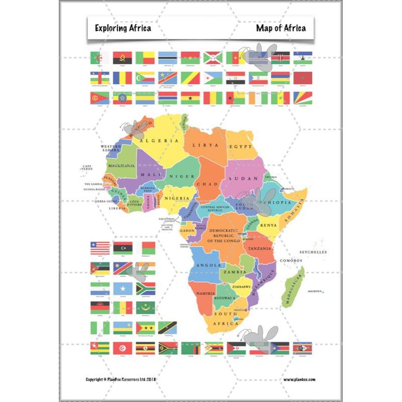 PlanBee Exploring Africa KS2 Geography lessons for Year 5 & Year 6