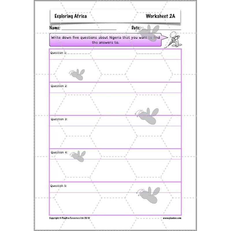 PlanBee Exploring Africa KS2 Geography lessons for Year 5 & Year 6