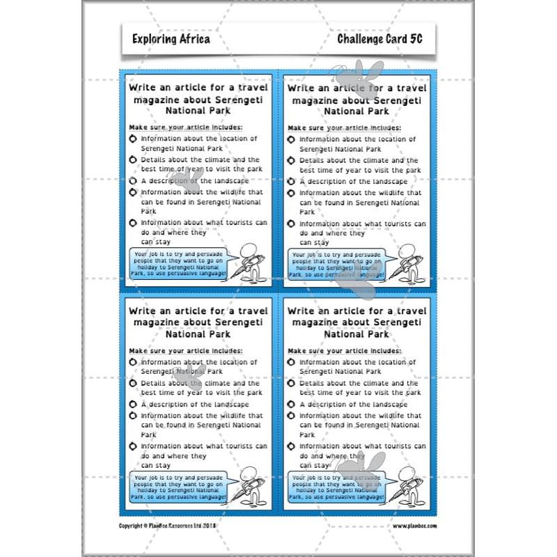 PlanBee Exploring Africa KS2 Geography lessons for Year 5 & Year 6