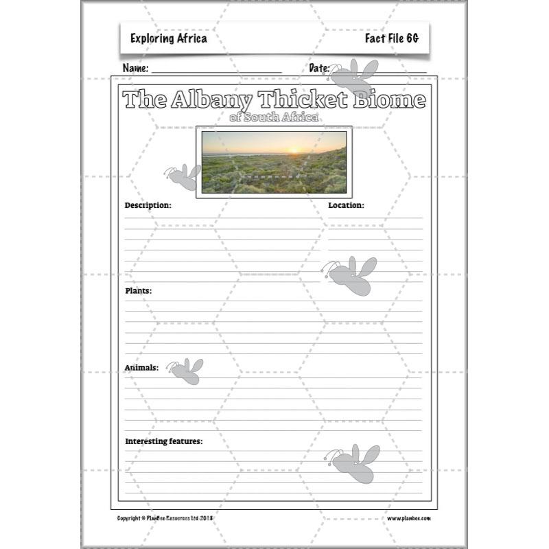 PlanBee Exploring Africa KS2 Geography lessons for Year 5 & Year 6