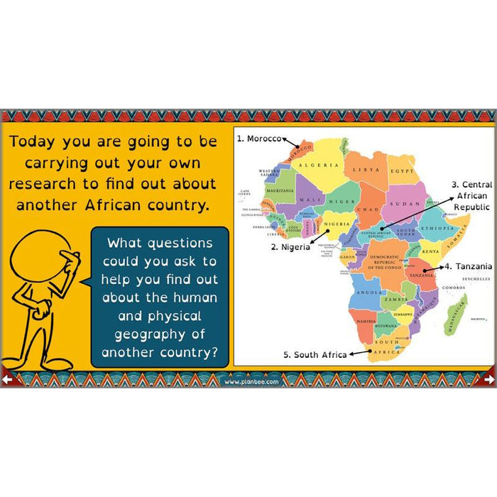 PlanBee Exploring Africa KS2 Geography lessons for Year 5 & Year 6