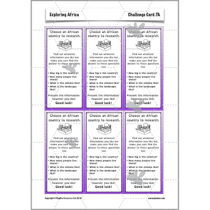 PlanBee Exploring Africa KS2 Geography lessons for Year 5 & Year 6