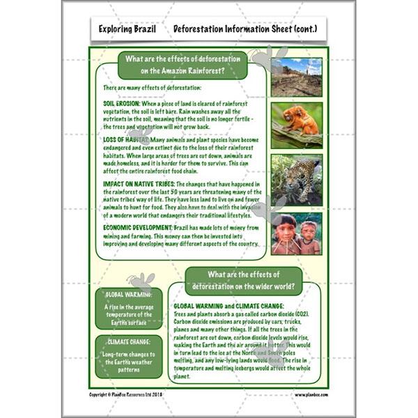 PlanBee Exploring Brazil KS2 Lesson Plan Pack for Year 5/6 Geography