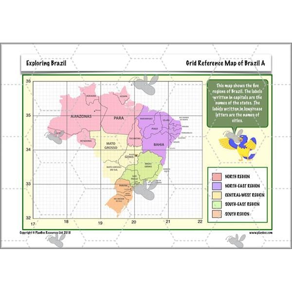 PlanBee Exploring Brazil KS2 Lesson Plan Pack for Year 5/6 Geography