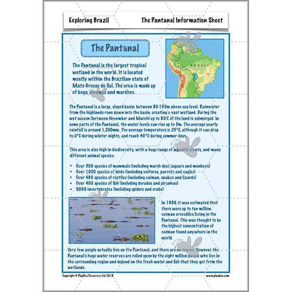 PlanBee Exploring Brazil KS2 Lesson Plan Pack for Year 5/6 Geography