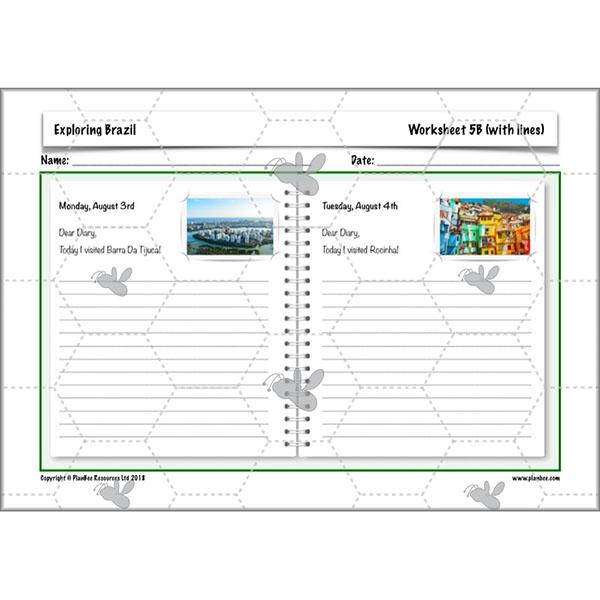 PlanBee Exploring Brazil KS2 Lesson Plan Pack for Year 5/6 Geography