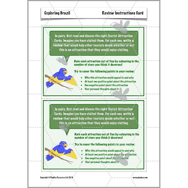 PlanBee Exploring Brazil KS2 Lesson Plan Pack for Year 5/6 Geography