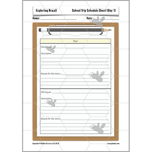 PlanBee Exploring Brazil KS2 Lesson Plan Pack for Year 5/6 Geography