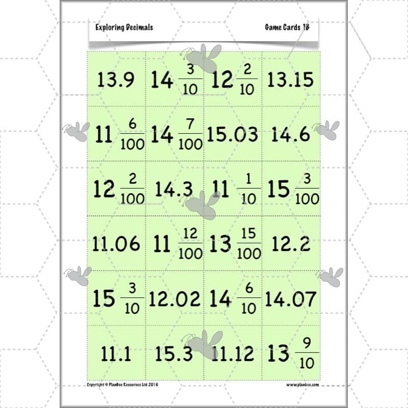 PlanBee Exploring Decimals - Year 5 Complete Maths Resources - Place Value