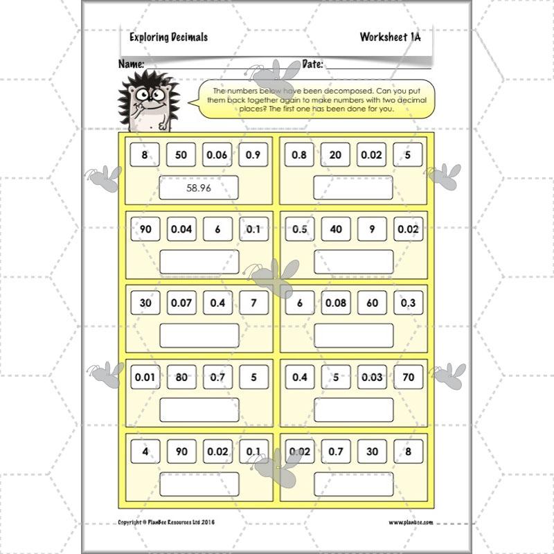PlanBee Exploring Decimals - Year 5 Complete Maths Resources - Place Value