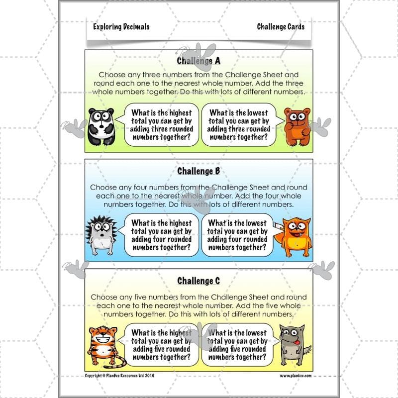 PlanBee Exploring Decimals - Year 5 Complete Maths Resources - Place Value