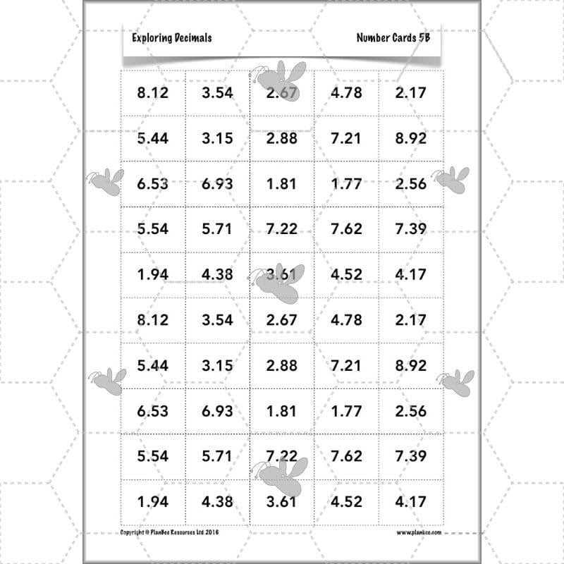 PlanBee Exploring Decimals - Year 5 Complete Maths Resources - Place Value