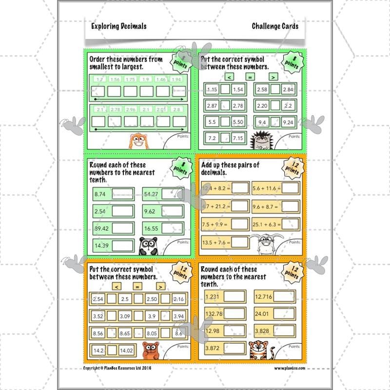 PlanBee Exploring Decimals - Year 5 Complete Maths Resources - Place Value