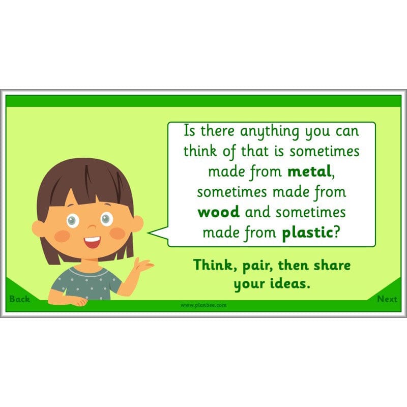 PlanBee Exploring Everyday Materials Year 2 Science Lesson Plans