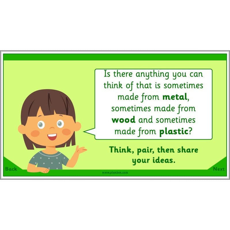 Year 2 Materials Exploring Everyday Materials KS1 Science PlanBee