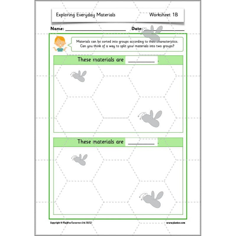 Year 2 Materials Exploring Everyday Materials KS1 Science PlanBee