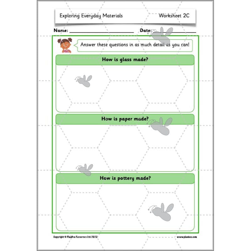 PlanBee Exploring Everyday Materials Year 2 Science Lesson Plans