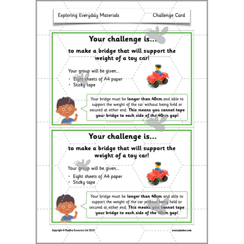 PlanBee Exploring Everyday Materials Year 2 Science Lesson Plans