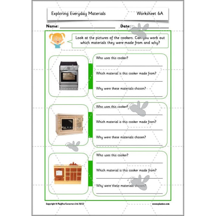 PlanBee Exploring Everyday Materials Year 2 Science Lesson Plans