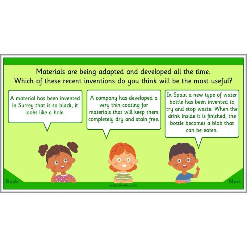 PlanBee Exploring Everyday Materials Year 2 Science Lesson Plans