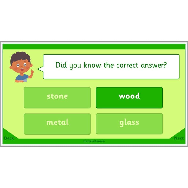 PlanBee Exploring Everyday Materials Year 2 Science Lesson Plans