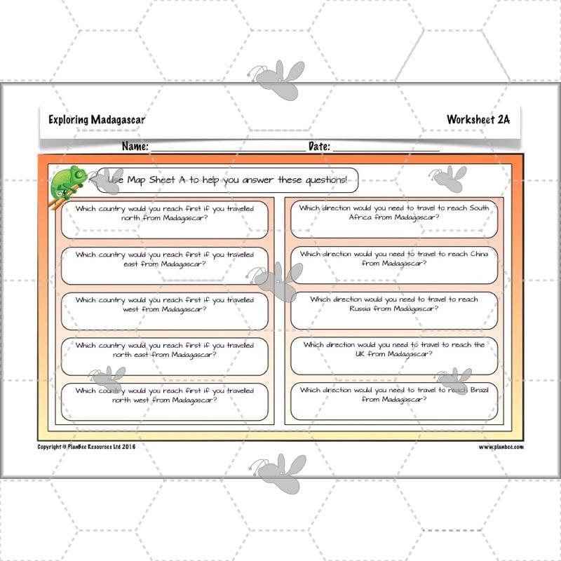 PlanBee Exploring Madagascar: LKS2 Year 3 & Year 4 set of Geography lessons