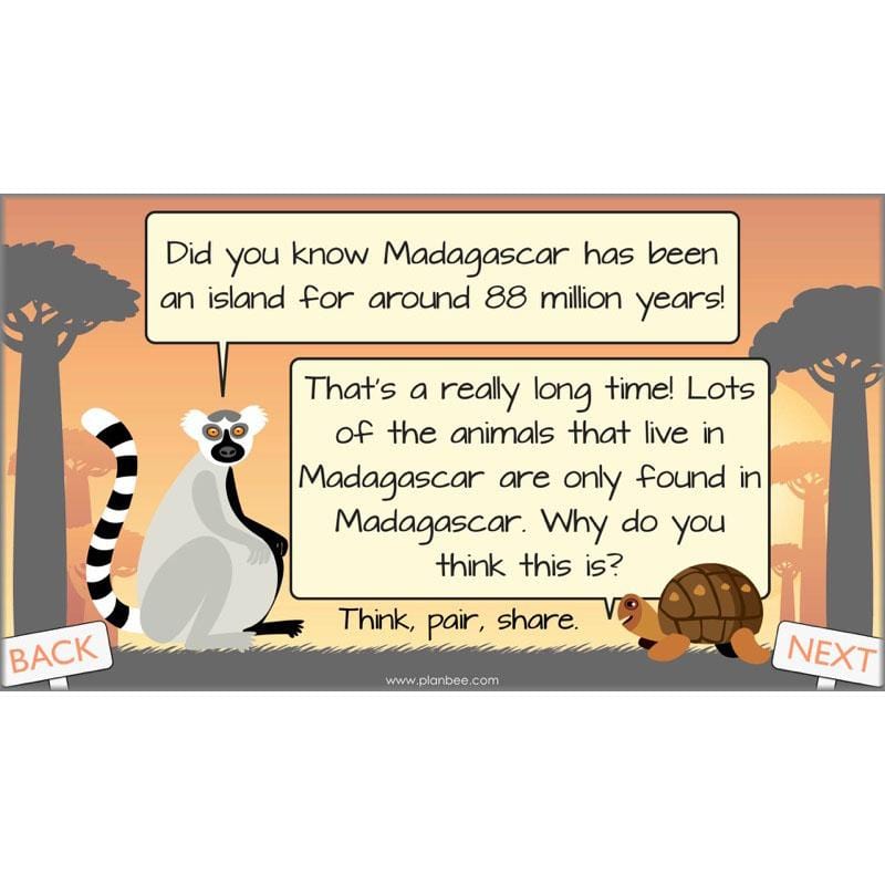 PlanBee Exploring Madagascar: LKS2 Year 3 & Year 4 set of Geography lessons