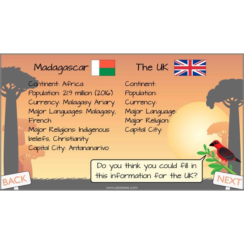 PlanBee Exploring Madagascar: LKS2 Year 3 & Year 4 set of Geography lessons