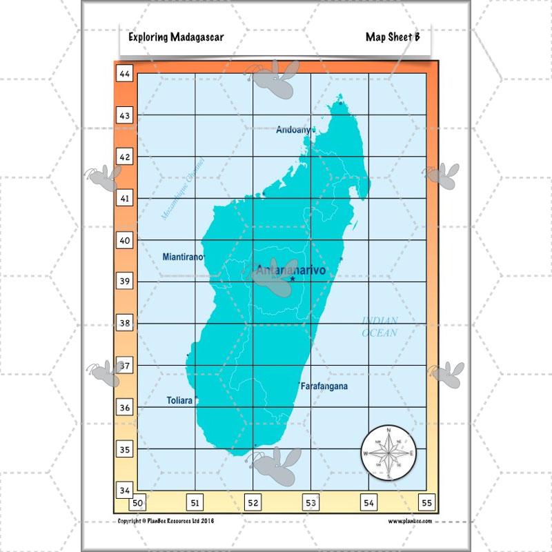PlanBee Exploring Madagascar: LKS2 Year 3 & Year 4 set of Geography lessons
